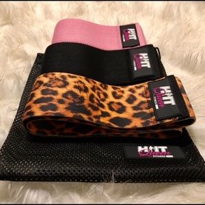 Fabric resistance exercise bands set of 3